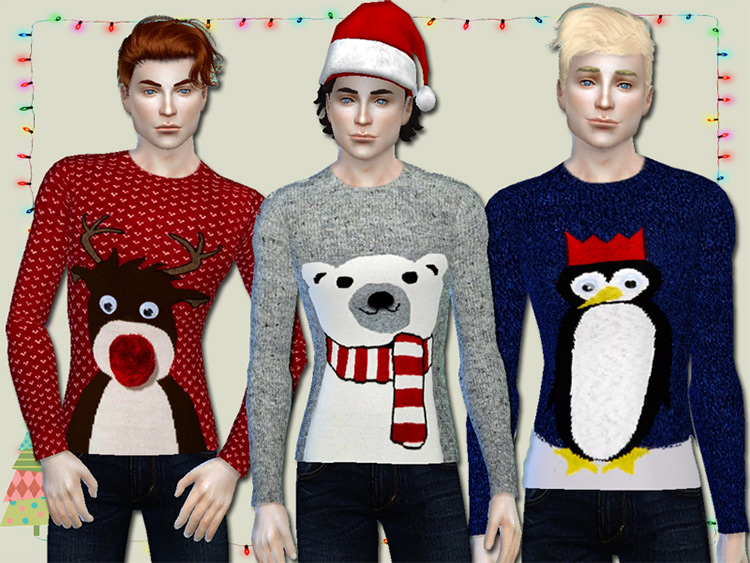 Christmas Jumpers For Him TS4 CC