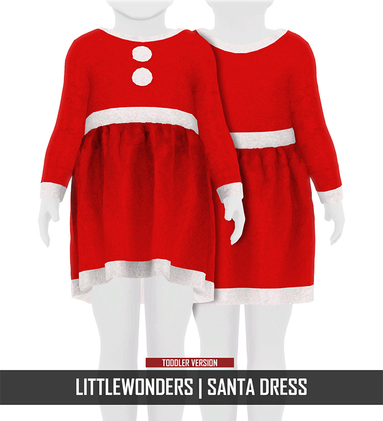 Santa Outfits Sims 4 CC