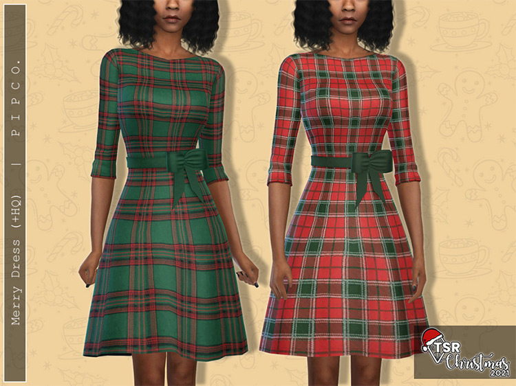Merry Dress for Sims 4