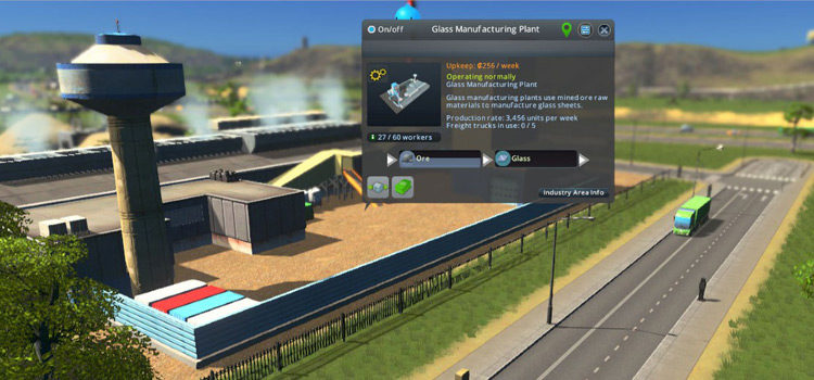 Cities Skylines Industries Glass Manufacturing