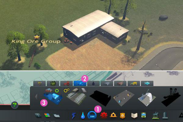 To build the Ore Industry Main Building, go to the Garbage and Industry menu, then click the Ore Industry Tab / Cities: Skylines