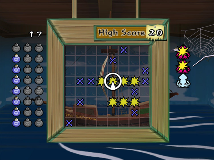 Salvatore's Sinking Ships mini-game from Wind Waker screenshot