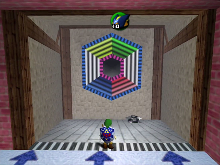 Bombchu Bowling mini-game from Ocarina of Time screenshot