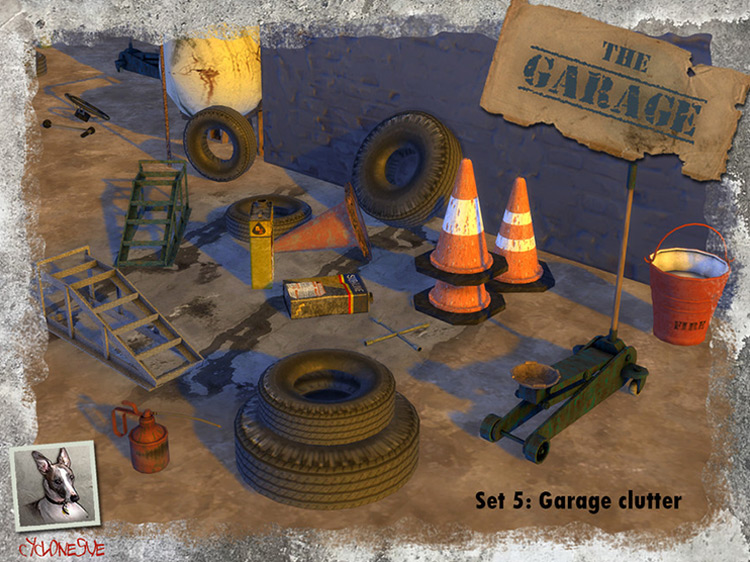 The Garage Set #5: Garage Clutter by Cyclonesue TS4 CC