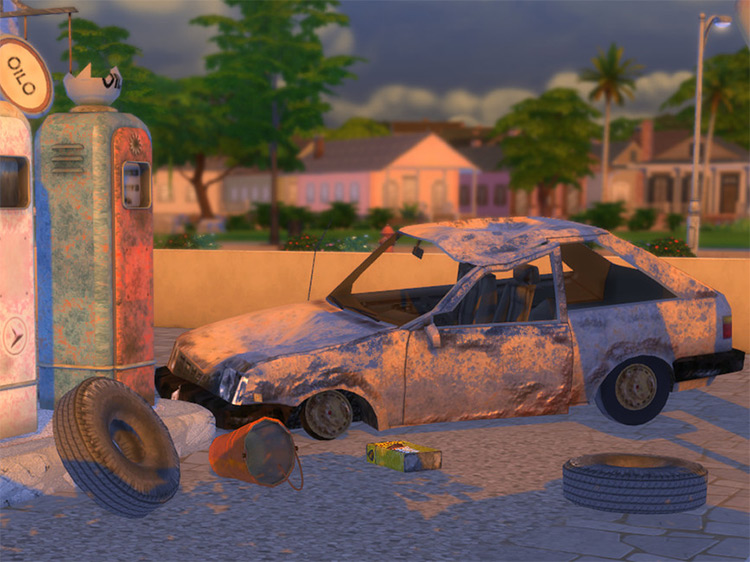 Scrap Car by Cyclonesue Sims 4 CC