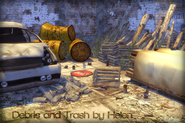Debris & Trash by Helen for Sims 4