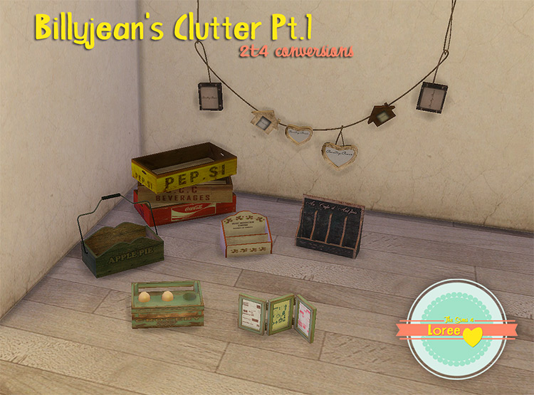 Billyjean’s Clutter Pt.1 by loree Sims 4 CC