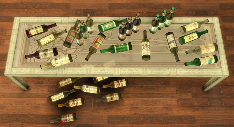 Dung&MJ Bottles Sims 4 CC by 엠제이 Sims 4 CC