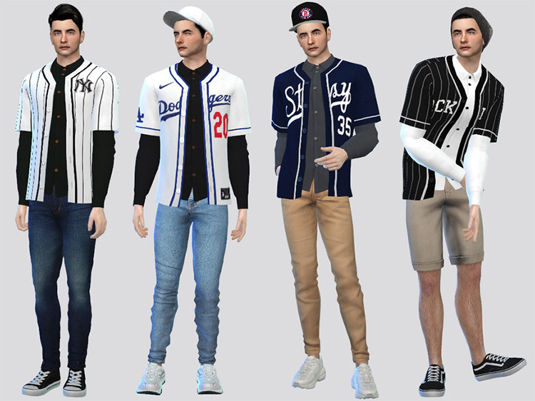 Askin Baseball Shirt by McLayneSims for Sims 4