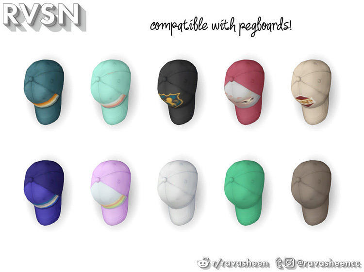 Clothes Minded – Baseball Hat by Ravasheen TS4 CC