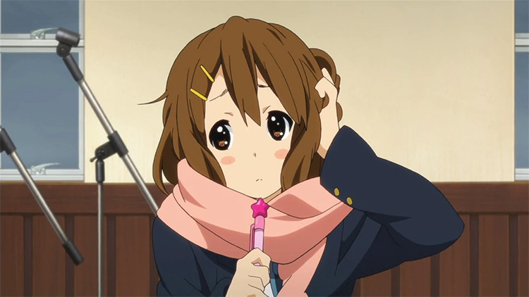 Yui Hirasawa from K-On! anime screenshot