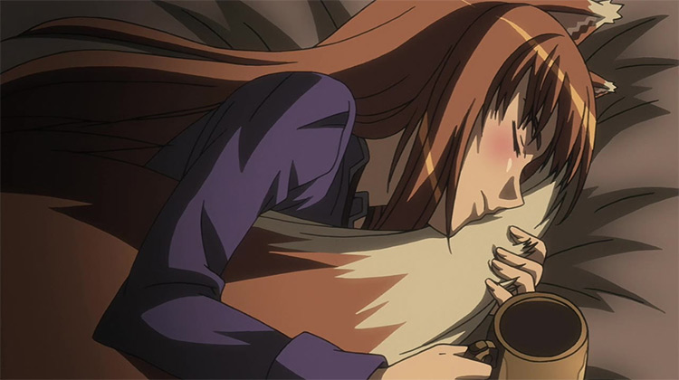 Holo from Spice and Wolf anime screenshot