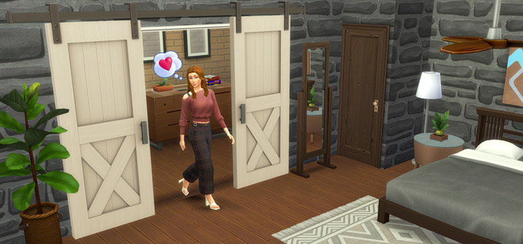 Custom Barn Doors CC in TS4