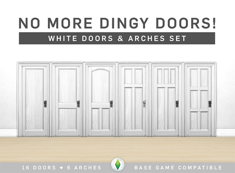 No More Dingy Doors! / Sims 4 CC