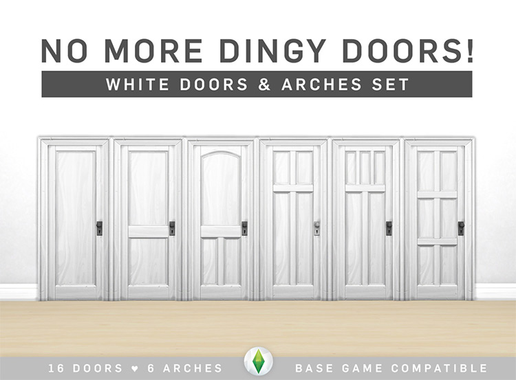 Sims 4 Maxis Match Doors CC: The Ultimate Collection - All Sims CC