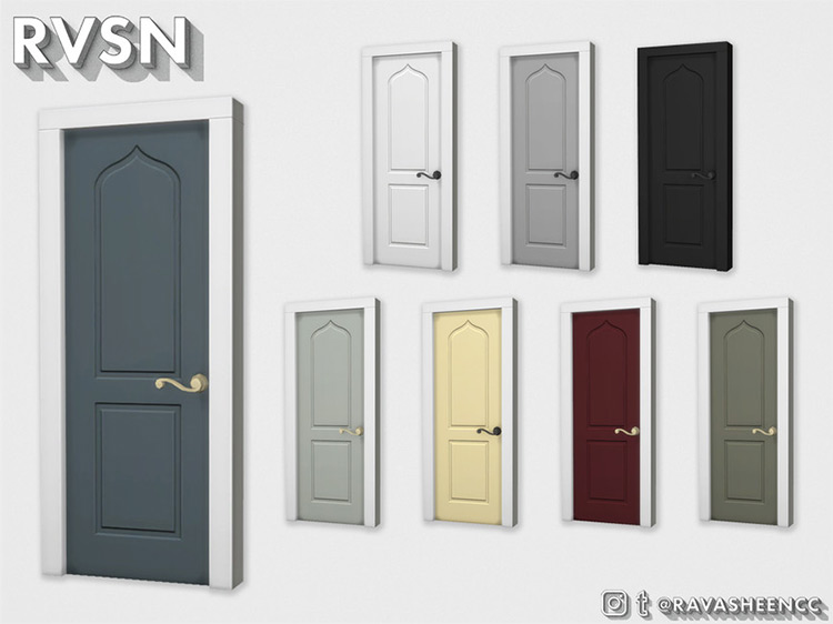 A-door-able Single Door Style S1CC (Recolor) / Sims 4 CC