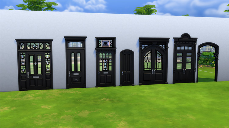 Strangerville Windows/Doors – Pitch Black Edition / Sims 4 CC