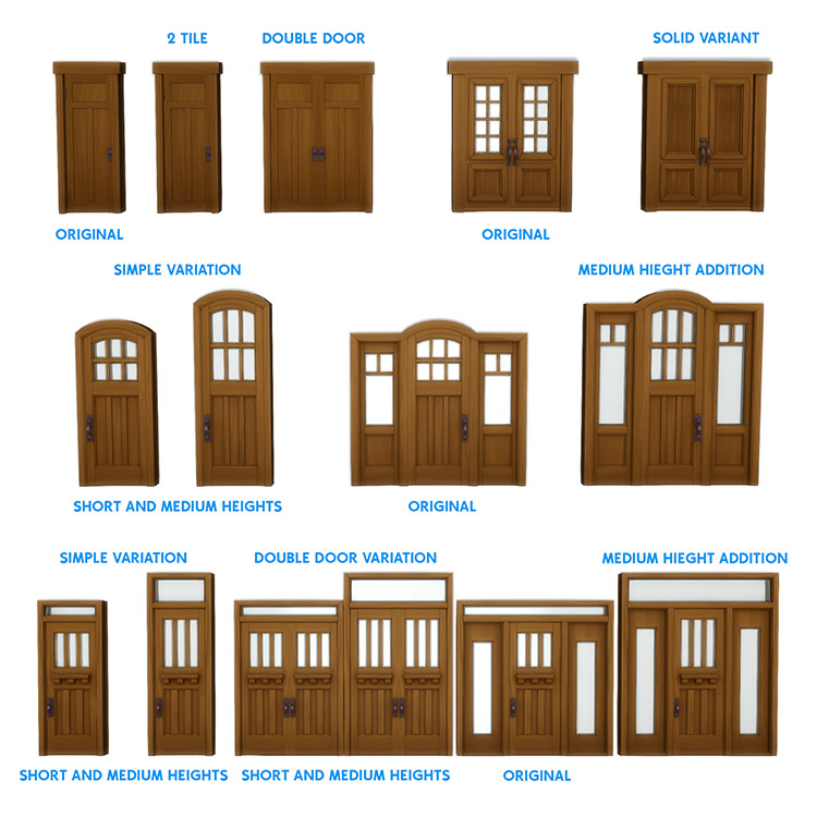 Sims 4 Maxis Match Doors CC  The Ultimate Collection   FandomSpot - 37