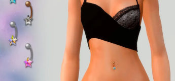 Star Belly Button Piercing (TS4)