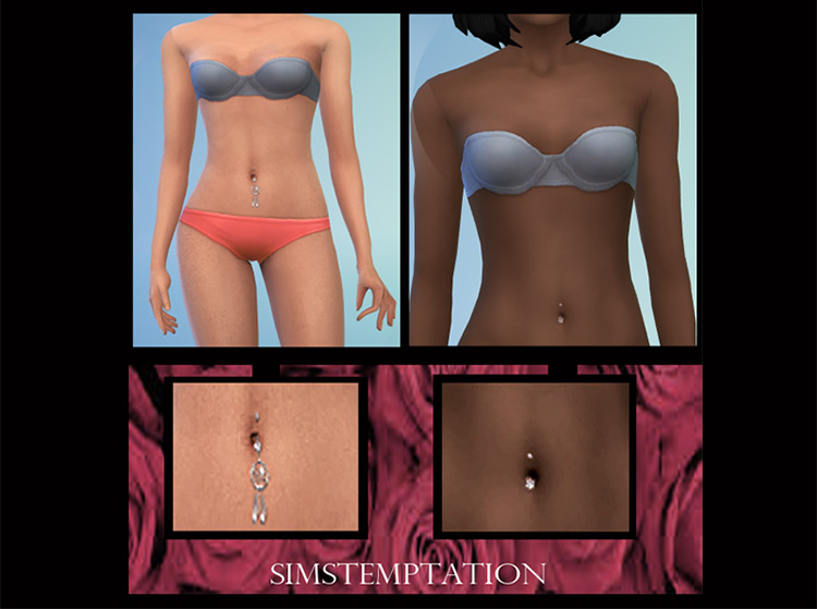 Chloette’s Belly Button Piercings / Sims 4 CC