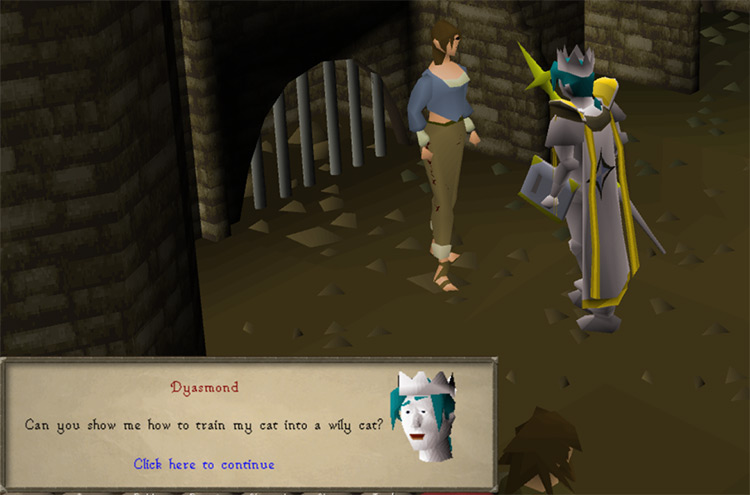 Training a wily cat / Old School RuneScape