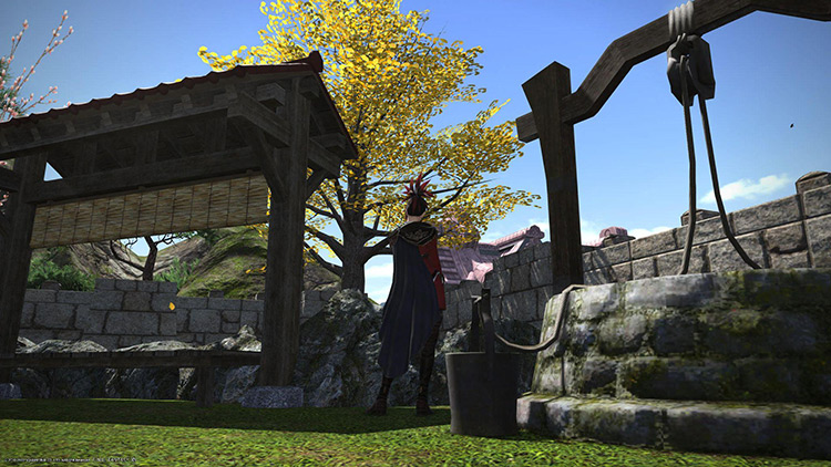 The Autumnal Ginkgo Tree is always an excellent yard accent / Final Fantasy XIV