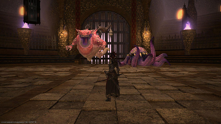 Ultros and Chupon in the Ul’dah Coliseum / Final Fantasy XIV