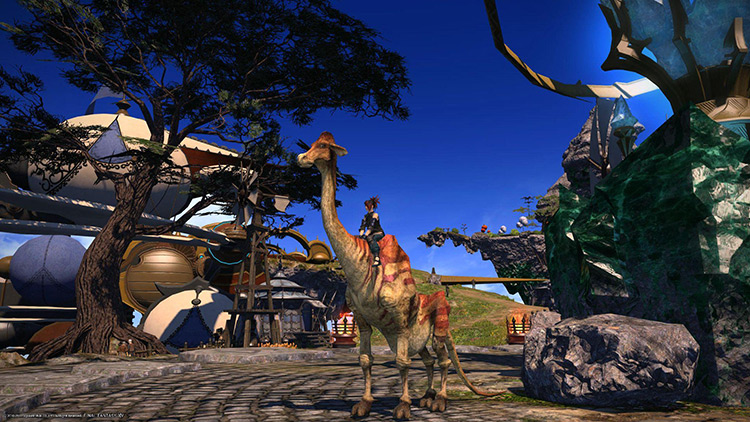 The Dhalmel Mount is also a possible Grand Prize from Kupo of Fortune / Final Fantasy XIV