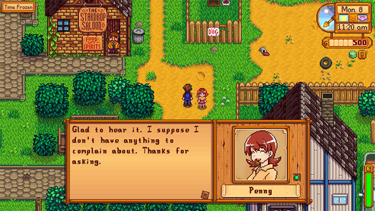 Penny Relationship and Dialogue Overhaul Stardew Valley mod