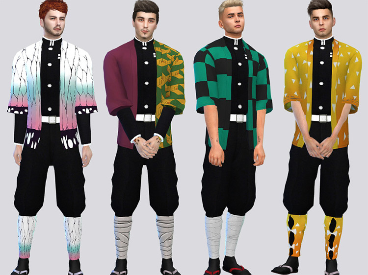 Yaiba Costume Set / Sims 4 CC