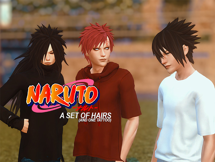 Naruto – Hair Set / Sims 4 CC