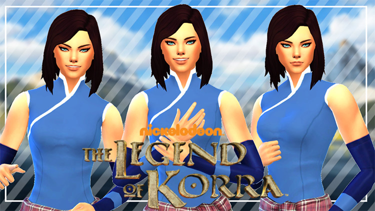 Korra’s Top & Gloves / Sims 4 CC