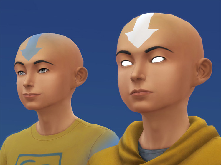 Avatar Aang’s Airbender Tattoos and Scars / Sims 4 CC