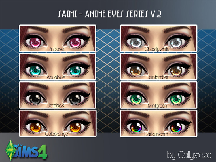 Saimi Anime Eyes Series V2 / Sims 4 CC