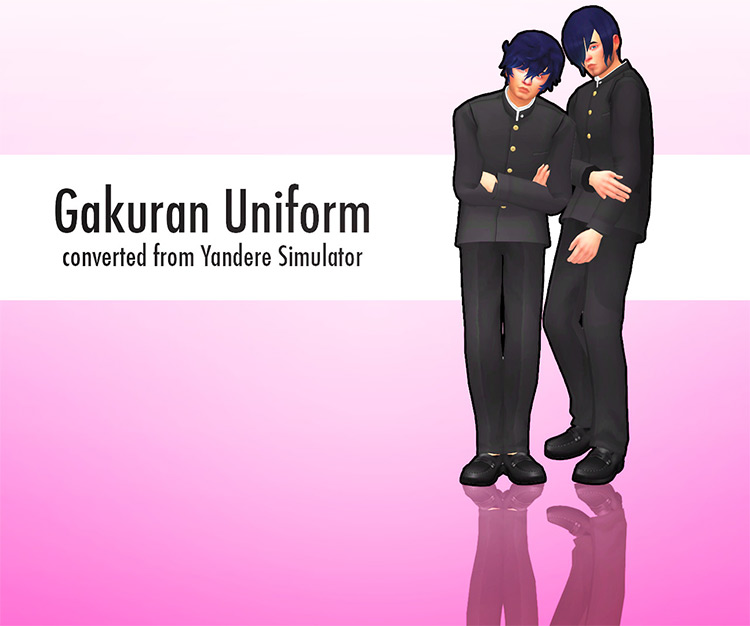 Gakuran Uniform / Sims 4 CC