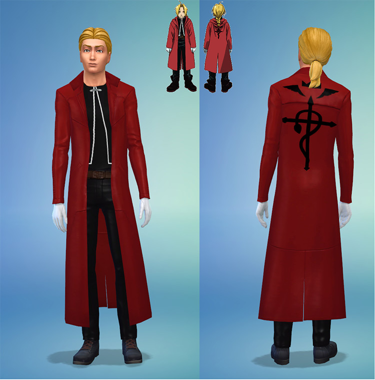 Fullmetal Alchemist Outfit / Sims 4 CC