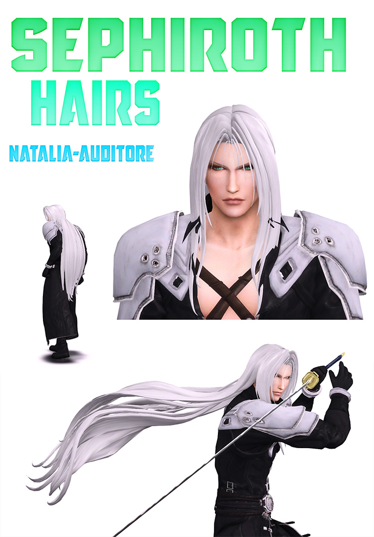 Sephiroth’s New Hair / Sims 4 CC