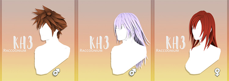 KH3 Hairstyles / Sims 4 CC