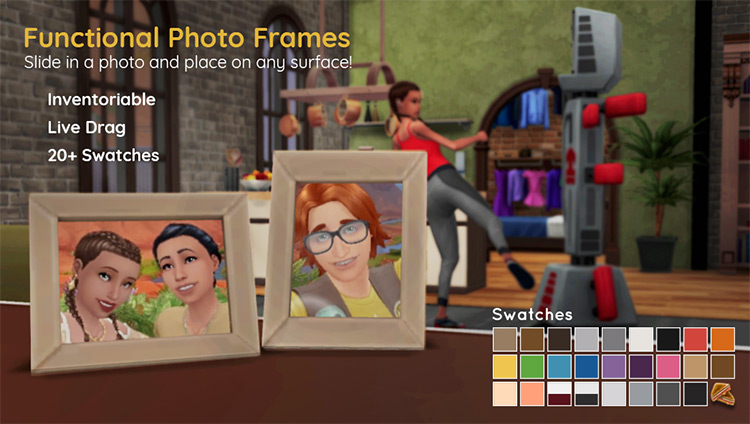 Functional Photo Frames / Sims 4 CC