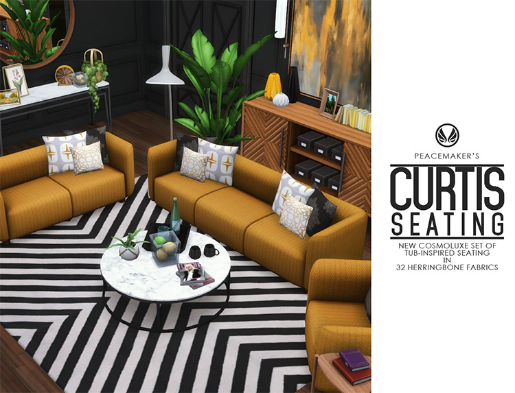 Curtis Seating / Sims 4 CC