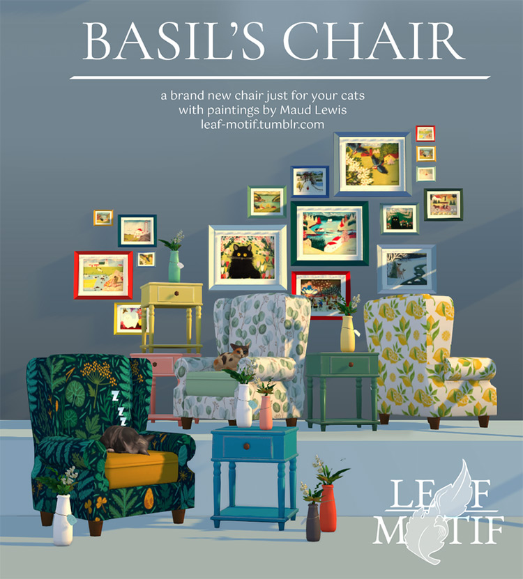 Basil’s Chair / Sims 4 CC