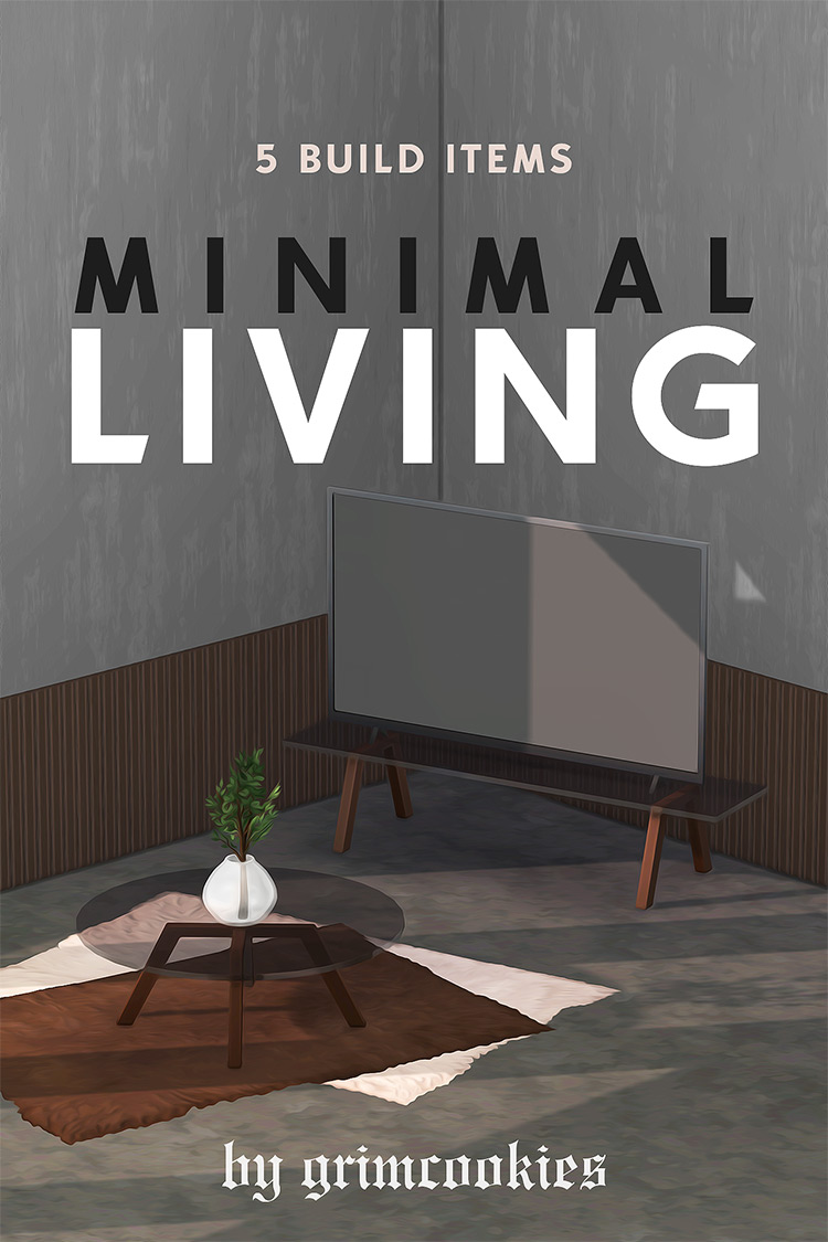 Minimal Living / Sims 4 CC
