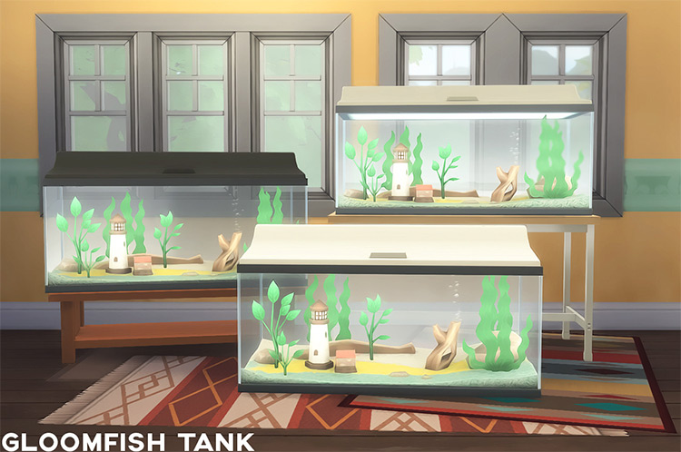 Gloomfish Fish Tank / Sims 4 CC