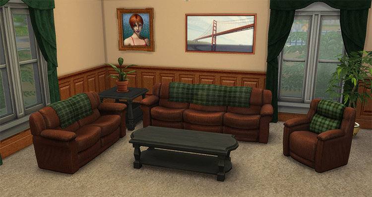 Bootlegged Comfort Couches / Sims 4 CC