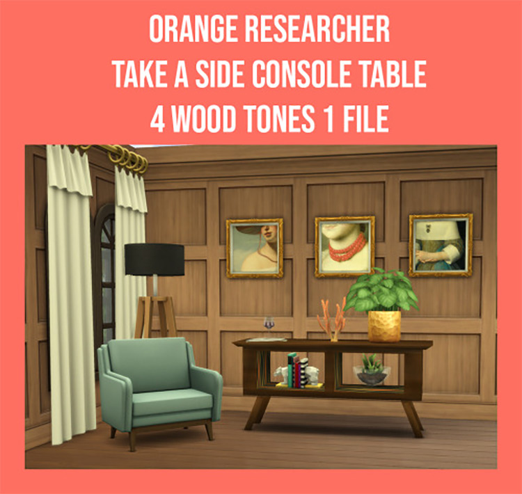 Take A Side Console Table / Sims 4 CC