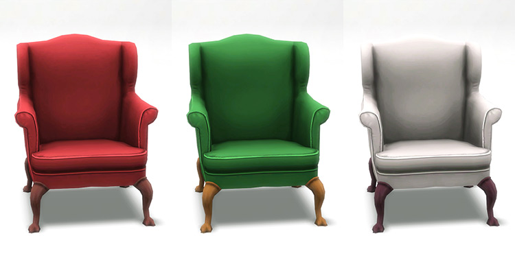 Bracken Living Room Chair / Sims 4 CC