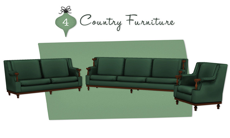 Country Furniture / Sims 4 CC