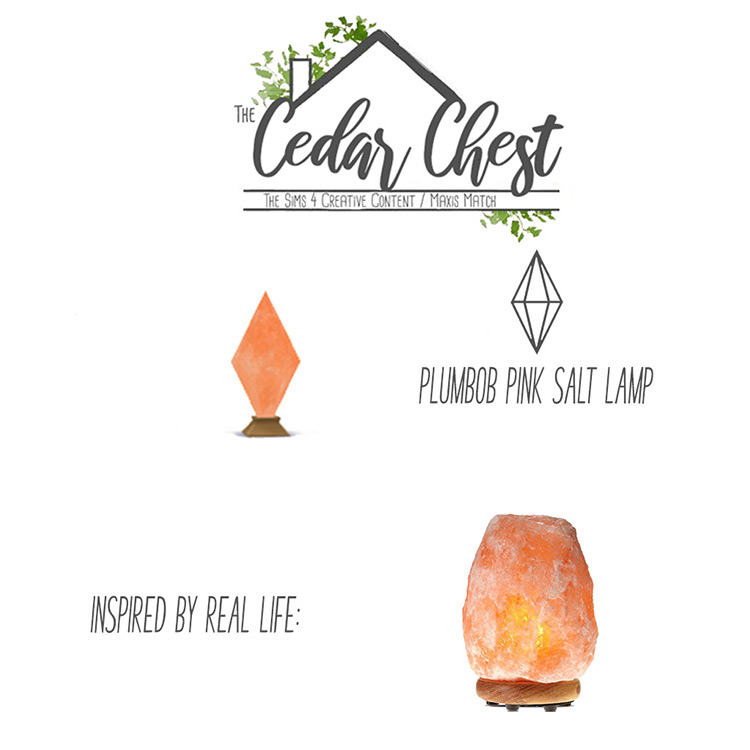 Plumbob Pink Salt Lamp / Sims 4 CC