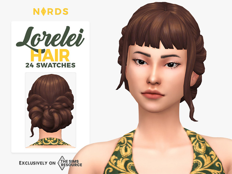 Lorelei Hair / Sims 4 CC