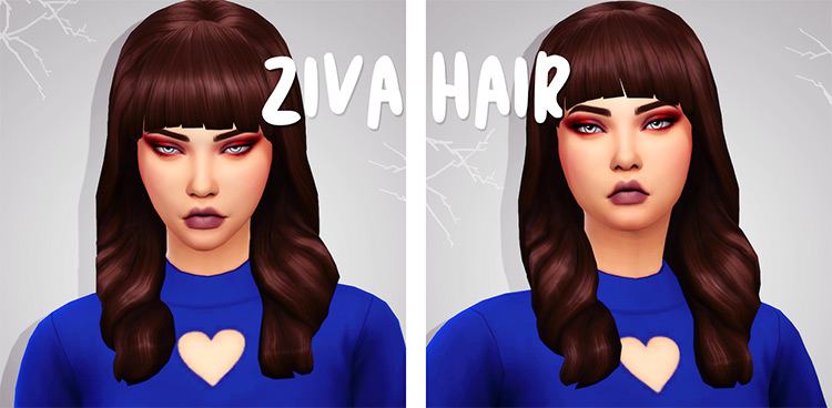 35  Maxis Match Bangs CC Hairstyles for The Sims 4   FandomSpot - 77